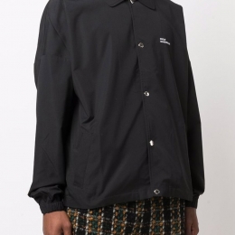 ◆당일◆22SS 로고 슬로건 프린트 자켓 블랙 PERMJT008 BLACK