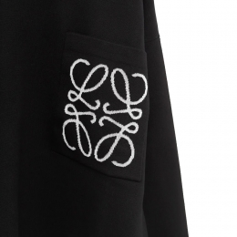 ◆당일◆25FW 아나그램 포켓 니트 블랙 H526Y14KKI 1102