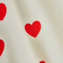 ◆키즈◆키즈 하트 패턴 벨루어 티셔츠 화이트 26120120 10