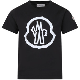 ◆키즈◆24SS 여성 로고 프린팅 티셔츠 블랙 8C000 13 89AFV 999