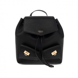 ◆당일◆26SS 금장 로고 멀티 포켓 미니 백팩 블랙 22-0941 0785886