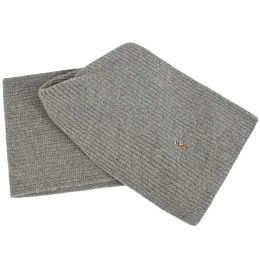 ◆당일◆23FW 포니 로고 자수 골지 머플러 그레이 449904784 002