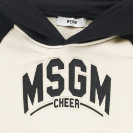 ◆키즈◆24FW 키즈 로고 후드티 크림블랙 F4MSJBHS225 01305