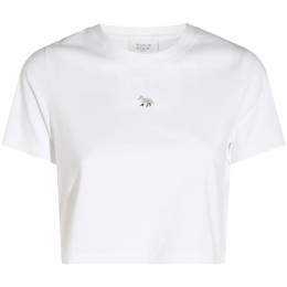 ◆당일◆25SS 베이비 폭스 패치 크롭 티셔츠 화이트 OW00104KJ0008 P100