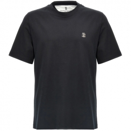 ◆당일◆25SS 로고 자수 티셔츠 블랙 M0B137444G C101