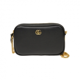◆당일◆26SS GG 마몬트 미니 체인 숄더백 블랙 772759 CAO0G 1000