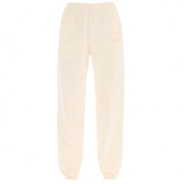 ◆당일◆22FW 로고 프린팅 기모 트레닝 팬츠 크림 SW631CR