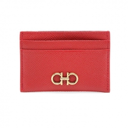 ◆당일◆26SS 금장 더블 간치니 카드지갑 레드 22-0007 0746668
