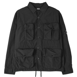 ◆당일◆24SS 렌즈 와펜 플레트 포켓 셔츠 자켓 블랙 16CMOS015A 005991G 999