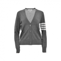 ◆당일◆26SS 사선 브이넥 울 가디건 매드 그레이 FKC334A Y1014 035