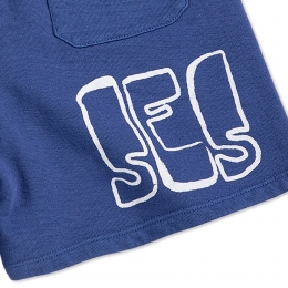 키즈 씬 로고 버뮤다 팬츠 네이비블루 B126AC144 411