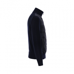 ◆당일◆25FW 로고 패치 니트 믹스 패딩자켓 네이비 9B000 40 M1131 778