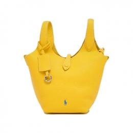 ◆당일◆26SS 포니 로고 플레이 레더 토트/크로스백 옐로우 428944657 005