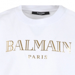 ◆키즈◆25SS 여성 로고 프린트 티셔츠 화이트 BV8R41 Z0057 100OR