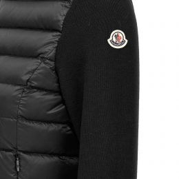 ◆당일◆26SS 로고 패치 니트 믹스 패딩자켓 블랙 9B000 30 M1122 999