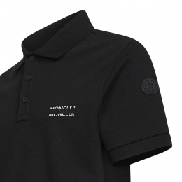 26SS 스트라이프 로고 반팔 폴로 티셔츠 블랙 L1 091 8A000 09 89A16 999