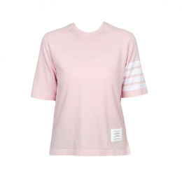 ◆당일◆26SS 사선 완장 숏 슬리프 티셔츠 라이트핑크 FJS102G 07862 680