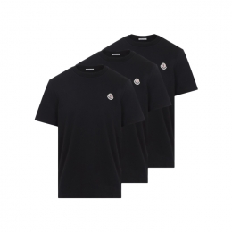 ◆당일◆26SS 로고 패치 3 PACK 반팔 티셔츠 블랙 8C000 32 829H8 999