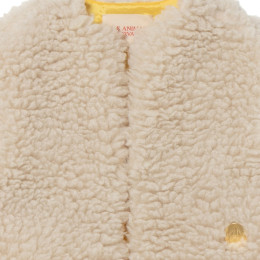 ◆키즈◆22FW 키즈 로고 털조끼 화이트 F22077 036XX