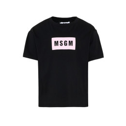 ◆키즈◆키즈 저지 티셔츠 블랙/핑크 S6MSJUTH005 11088