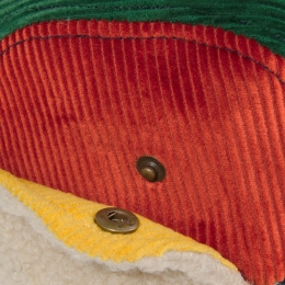 ◆키즈◆키즈 미스터 펜슬 코듀로이 윈터 캠프캡 멀티컬러 B225AI033 991