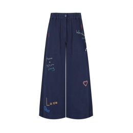 ◆당일◆25FW 로투스 LOTUS 로고 팬츠 울트라마린 2525136011 002