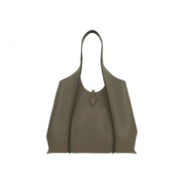 ◆당일◆26SS 타임리스 미디움 쇼퍼&토트백 카키그레이 XBWTSBA0300 Q8E C404