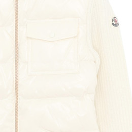 ◆키즈◆24FW 키즈 로고 패치 니트 패딩자켓 아이보리 9B000 02 M1241 034