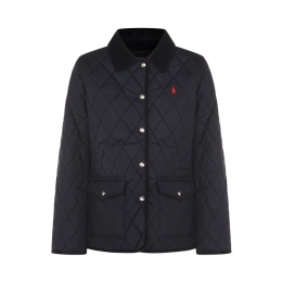 ◆당일◆26SS 포니 자수 로고 다이아몬드 퀄팅 자켓 네이비 211965336 002