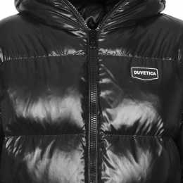 ◆당일◆25FW 티보 TIVO 로고 패치 후드 패딩 자켓 블랙 VUDJ08426K0001 BKS