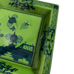 ◆당일◆오리엔테이탈리아노 ORIENTEITALIANO 라지 스퀘어 체인지 트레이 24CM 그린 017RG02 FG6836010245G00123600