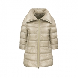 ◆당일◆25FW 클레오페 CLEOFE 숏 슬리브 미디움 패딩 베이지그레이 PI0001DIC 12017Z 9402