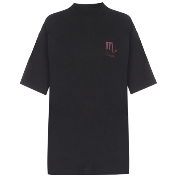 ◆12주년◆SCORPIO 프린트 티셔츠 블랙 WSS18TR1 SCORPIO