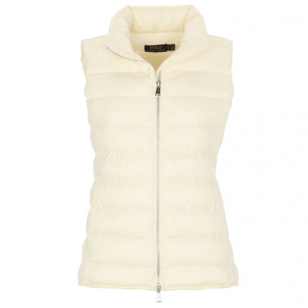 ◆당일◆23FW 포니 자수 패커블 로고 패딩 조끼 아이보리 211908446 004