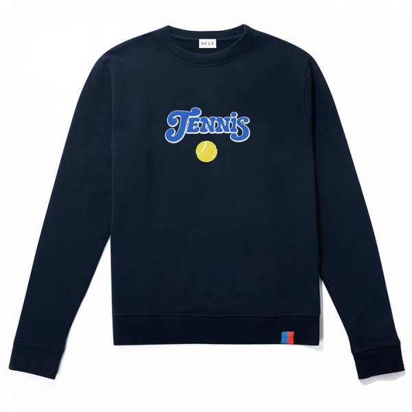 ◆당일◆22FW 더 롤리 테니스 맨투맨 네이비 SWS01S4 NAVY