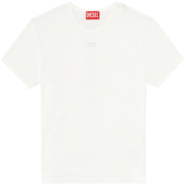 ◆당일◆24SS T-UNCUTIE 큐빅 로고 티셔츠 화이트 A12493 0AFAA 141