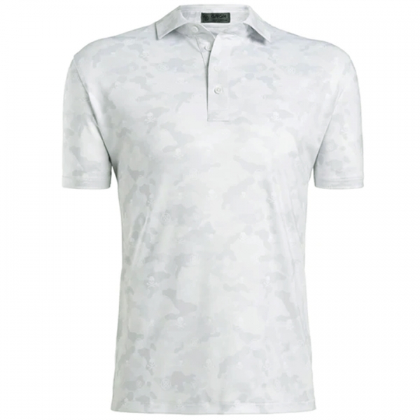 ◆당일◆23SS 아이콘 카모 스컬 폴로 티셔츠 화이트 G4MC0K060 SNO