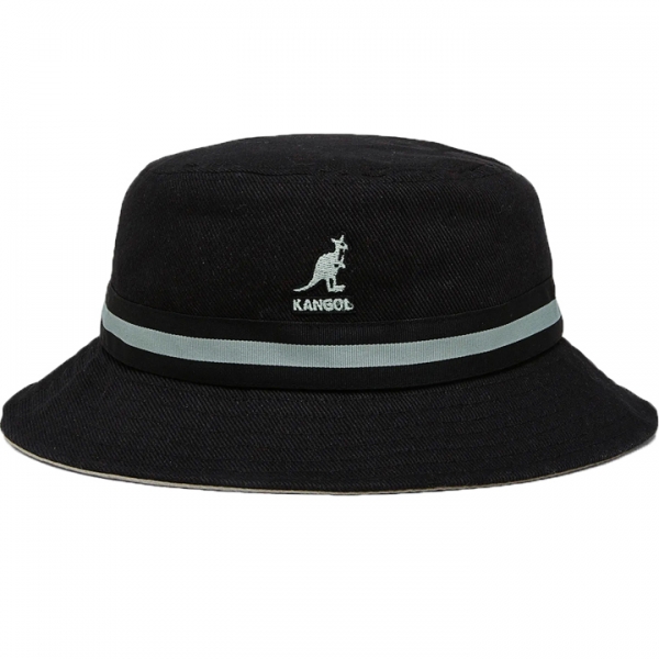 ◆당일◆23SS 스트라이프 라힌치 버킷햇 블랙 K4012SP BK001