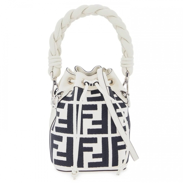 ◆당일◆23FW 몬트레조 FF 캔버스 크로스&버킷백 화이트/블랙 8BS010 ANY3 F1LAF