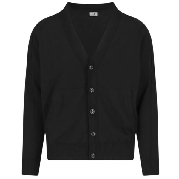 ◆당일◆24SS 렌즈 와펜 브이넥 포켓 가디건 블랙 16CMKN054A 004037A 999
