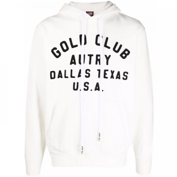 ◆12주년◆골드클럽 달라스 로고 기모 후드티 화이트 HOGM A591