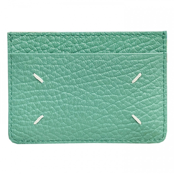 ◆당일◆23FW 스티치 로고 카드지갑 블루그린 SA1VX0005 P4455 T7083