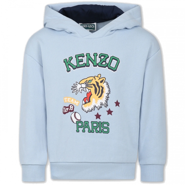 ◆키즈◆23FW 키즈 타이거 로고 프린팅 후드티 스카이블루 K25852 794
