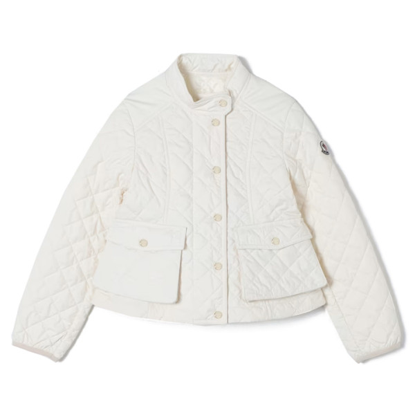 ◆키즈◆24SS 키즈 KAMARIA 로고 패치 퀄팅 패딩 화이트 1A000 74 54A81 041