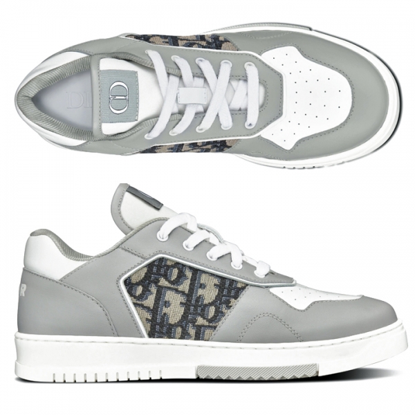 ◆키즈◆23SS 키즈 SOULIERS 오블리크 스니커즈 그리스베이지 1WBS25SHOC 43C