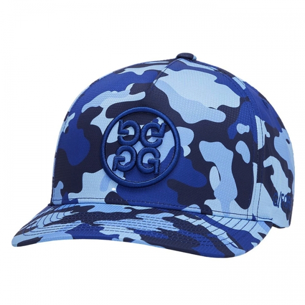 ◆당일◆24SS 로고 자수 카모 골프 캡모자 블루 GMH000030 SPCM