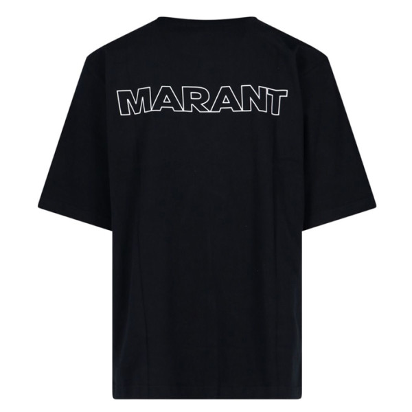 ◆13주년◆GUIZY 백 로고 오버핏 티셔츠 블랙 TS0846 22E016H 01BK