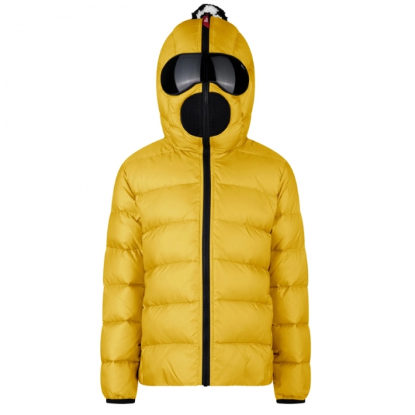 ◆키즈◆23FW 여성 마이크로 립스탑 고글 패딩 옐로우 JK 363B T KJ3 69