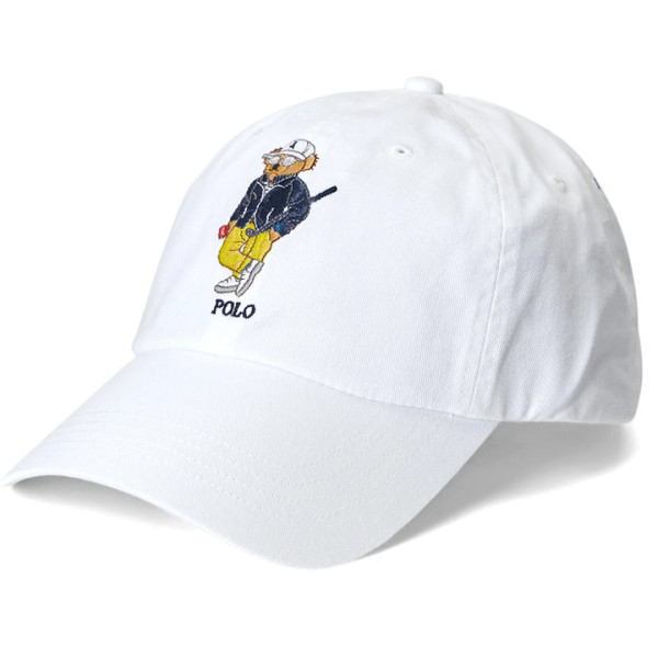 ◆당일◆24SS 베어 자수 클래식 캡모자 화이트 710900258 002