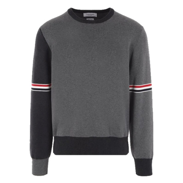 ◆당일◆23FW RWB 스트라이프 펀믹스 밀라노 스티치 니트 그레이 MKA326F Y3007 982